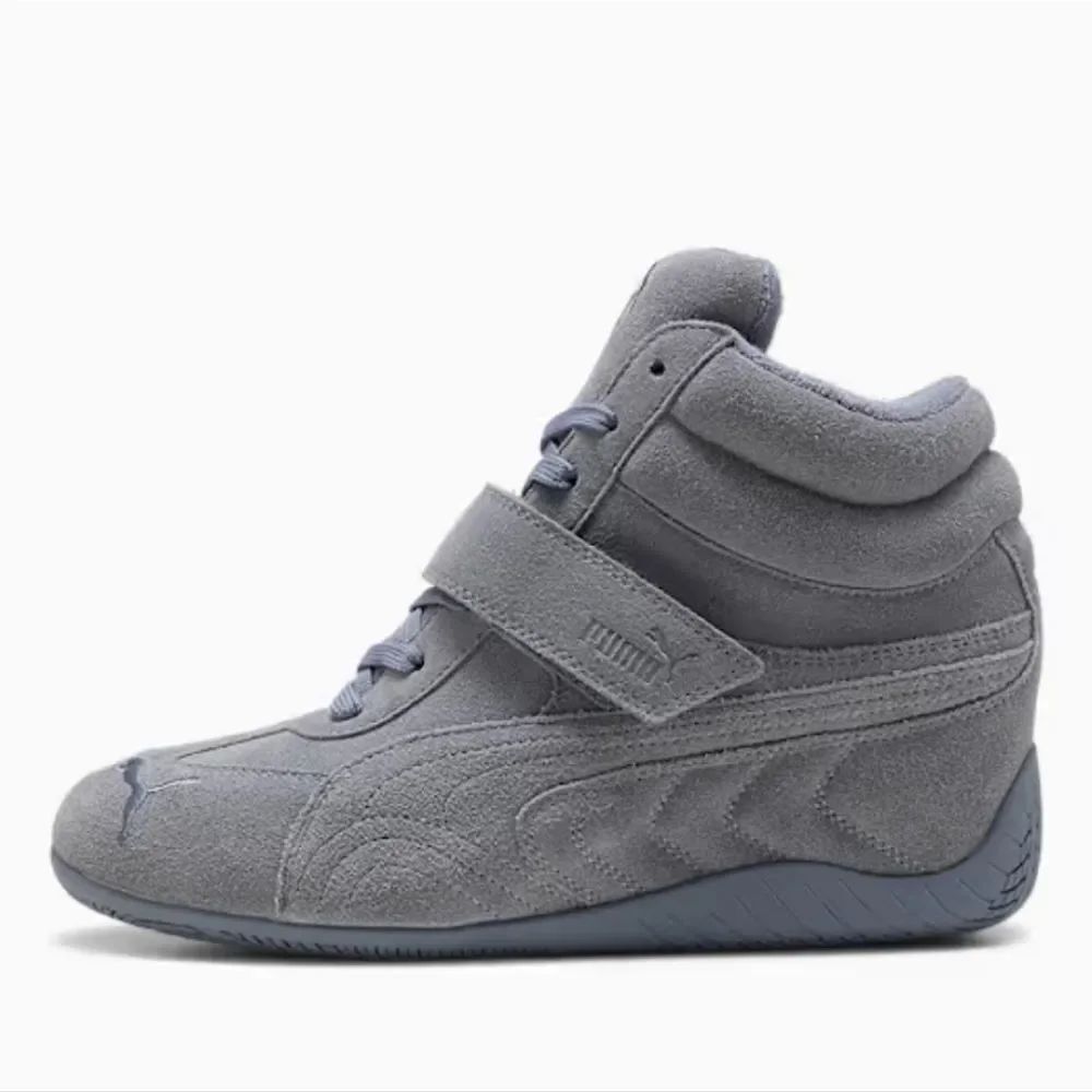 New Just Dropped 2/1 Puma "Speedcat" Wedge Sneakers Gray Sky Womens Size 9